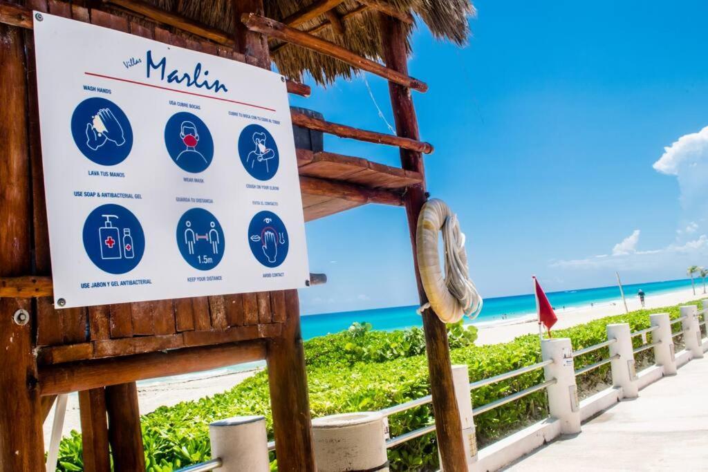 Ocean Front Villa Marlin, Best Location In Hotel Zone #109 Cancun Dış mekan fotoğraf